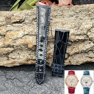 梦诗纯表行 适配PP百达翡丽复杂功能时计系列4947R手表鳄鱼皮表带