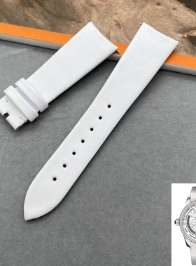 梦诗纯表行适配GP芝柏表女表系列49860D手表原装款鳄鱼皮表带20mm