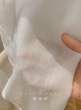 白纱窗帘透光不透人纱帘窗纱2022年新款卧室阳台北欧简约白色纱幔