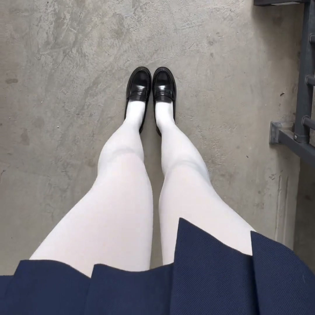 显瘦光腿神器袜微压连裤袜女白色显瘦加厚打底袜四季通用日系袜