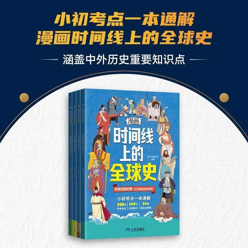 【下单立减50】漫画版时间线上的史中国史人类简史通史小初Y17