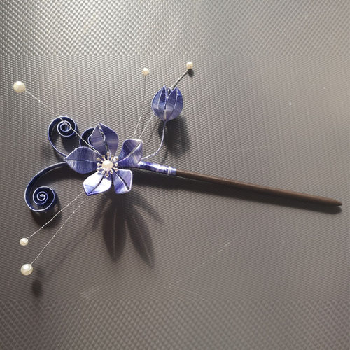 汉服发簪春仔花纯手工缠花