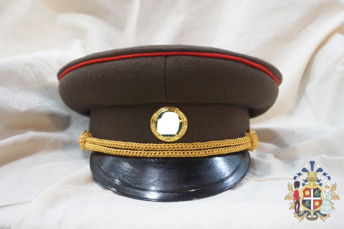 影视道具55式将帅金属丝风带常服大檐帽