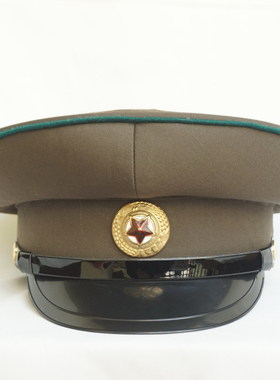 朝鲜DPRK军官内务部早期小顶大檐帽