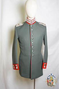 一战帝德巴伐利亚原野灰马裤呢面料罗马柱刺绣常服