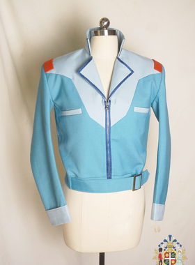 机动战士Z高达卡缪维丹天蓝色短夹克作战服套装