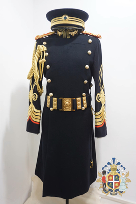 人生若如初见同款清末新军陆军高端金属丝铜丝版大礼服