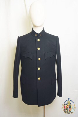 清末民国进步人士新青年北师高冬季黑色呢子学生制服