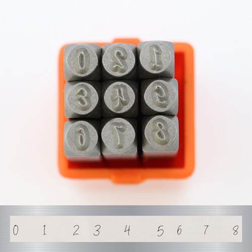 63PC3MM字 艺术字体件数大小写英文字母 钢号码字模冲 钢印三套.