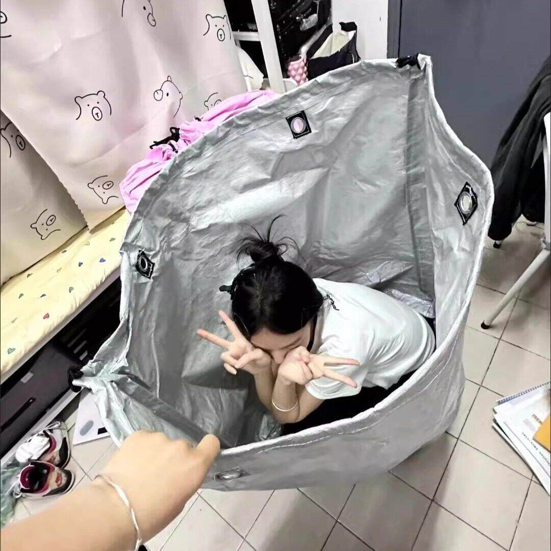 津布搬家包纳棉被收袋大容量粉色麻袋结牛实耐用编打织袋防水防潮