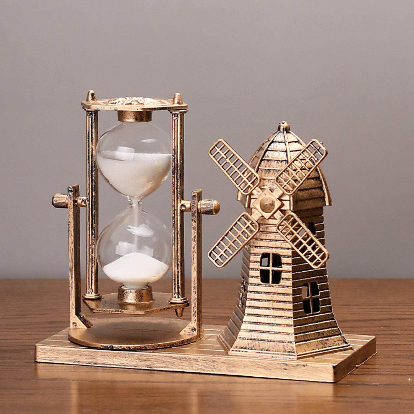 复古帆船流沙沙漏计时器摆件家居装饰工艺品学生生日礼物节日礼品