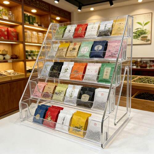 亚克力收纳架茶叶店茶包陈列架