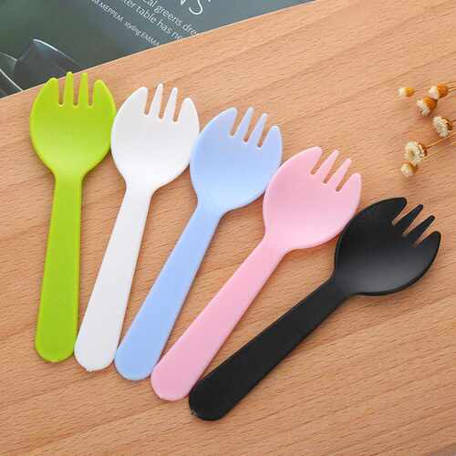 一次性小勺子叉勺透明塑料甜品