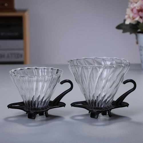 高硼硅耐热玻璃咖啡过滤漏斗器具