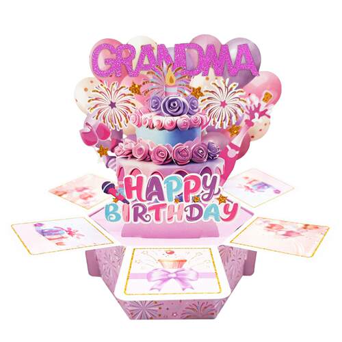 新HPE252-爆款生日可粘贴不同人物贺称呼HAPP品Y B出IRTHDAY弹式