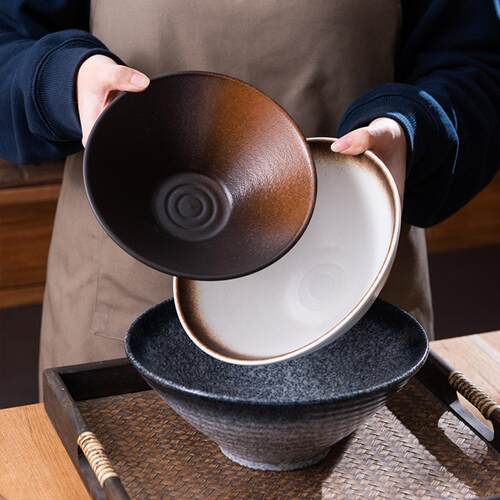 日式拉面碗陶瓷碗餐具斗笠大碗