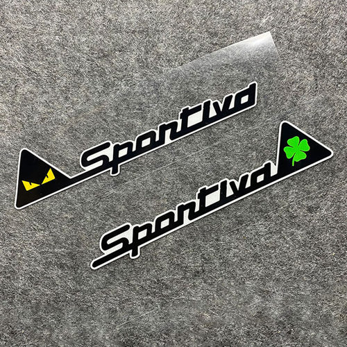 小恶魔sport四叶草汽车电动车贴