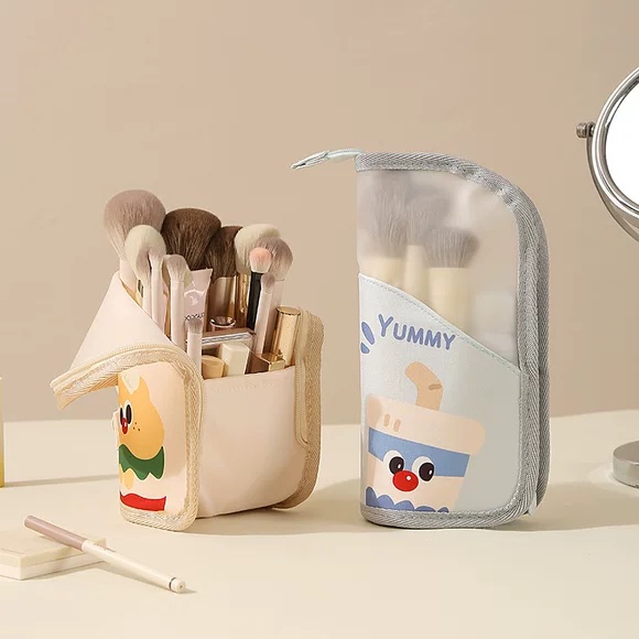 笔刷化妆包站立式化妆刷收纳包女外出便携出门小型旅行防水洗漱包