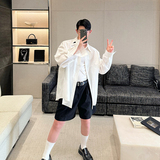 2024ss原创设计个性百搭廓形爱心刺绣长袖衬衫C1057P85，男装衬衫，电商C219