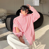 2024春夏设计解构立体剪裁红格子短袖拼接长袖衬衫C0572P95，男装衬衫，电商C219