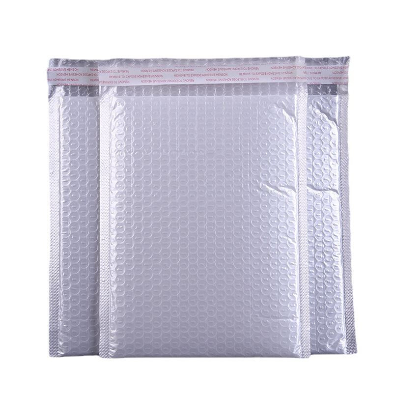 极速厂销新复合珠光膜气泡v信封袋服装自粘快递袋加厚泡沫防震物