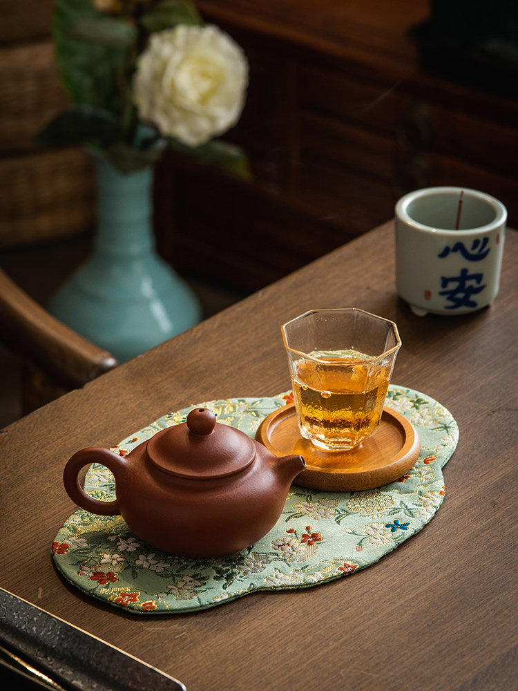 织锦干茶垫杯垫新中国风双面禅茶桌垫茶杯绝缘茶垫茶道配件,餐饮具,茶道/零配,淘宝优惠券,粉丝福利购,淘宝优惠卷