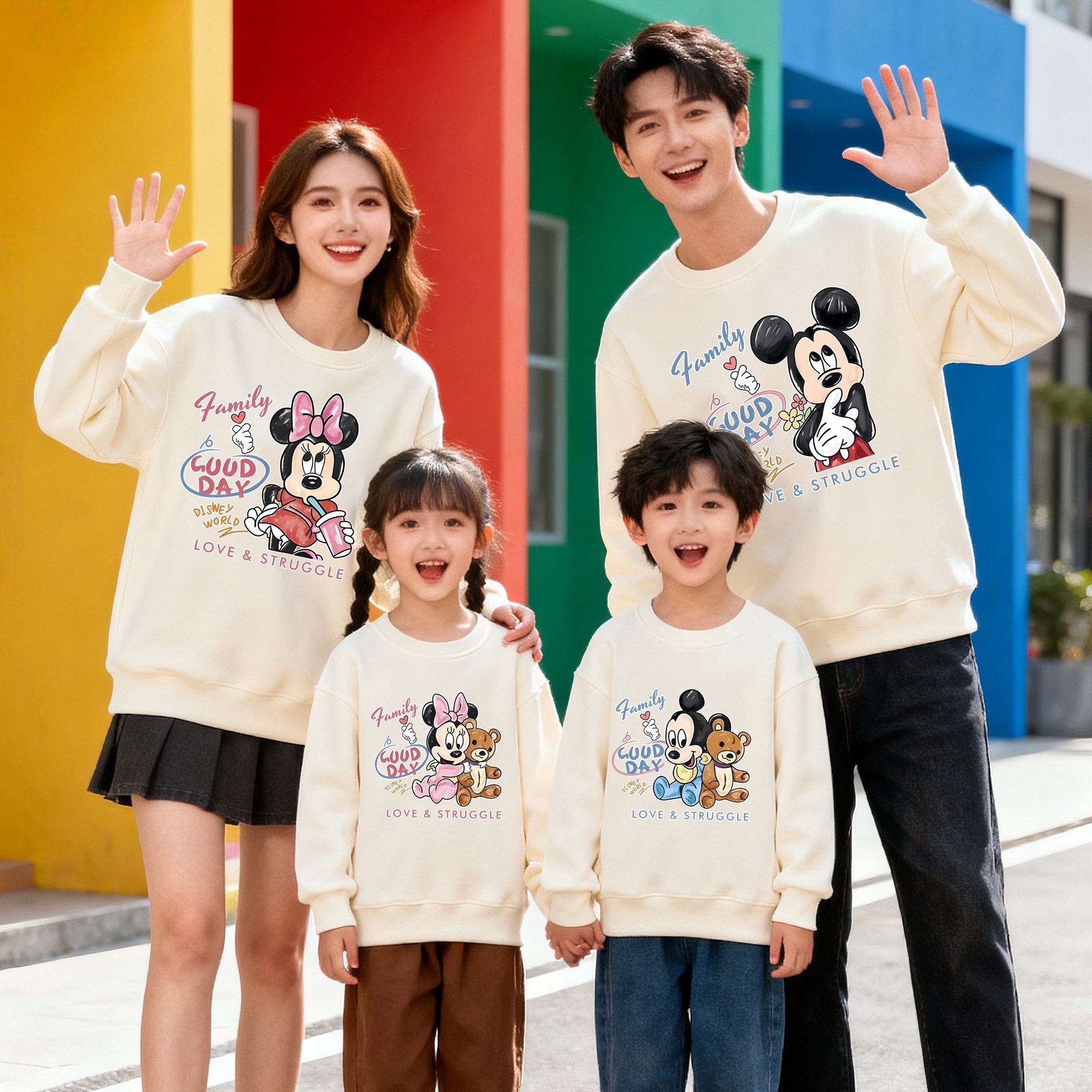 一家三口四口全家装2025秋冬季新款长袖卫衣卡通印花儿童休闲上衣,童装/婴儿装/亲子装,亲子装/亲子时装,淘宝优惠券,粉丝福利购,淘宝优惠卷