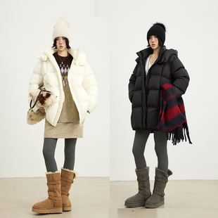 SHISANZHOU 95鹅绒简约时尚 黑标系列 n次方 羽绒服外套女 暖