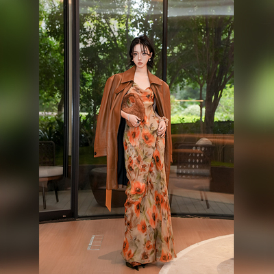 十三粥 一帘幽梦 法式优雅碎花连衣裙女春夏修身显瘦气质长裙