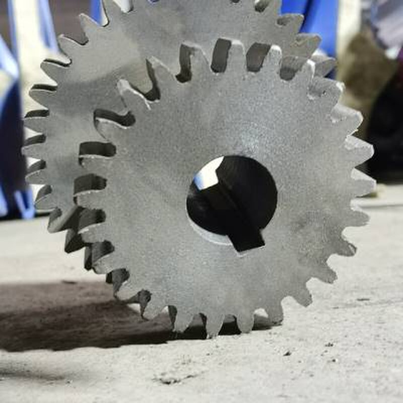 铡草机变速齿轮小型变档齿轮配件农机零件变挡轮铸链铁连体齿轮