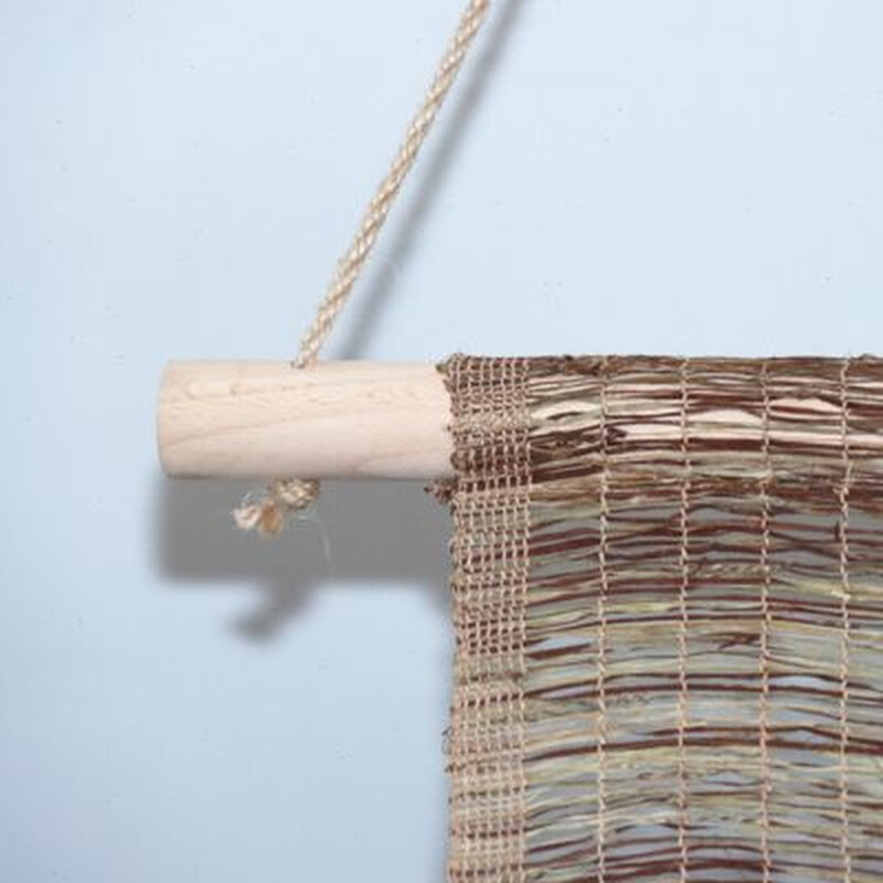 苎麻帘中式卷帘免打孔可升降窗帘空调屏风隔断帘日式门帘布艺定制