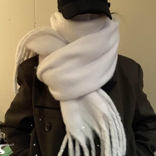 Scarf for New Color Korean Winter Thickened 2023 Solid Girls