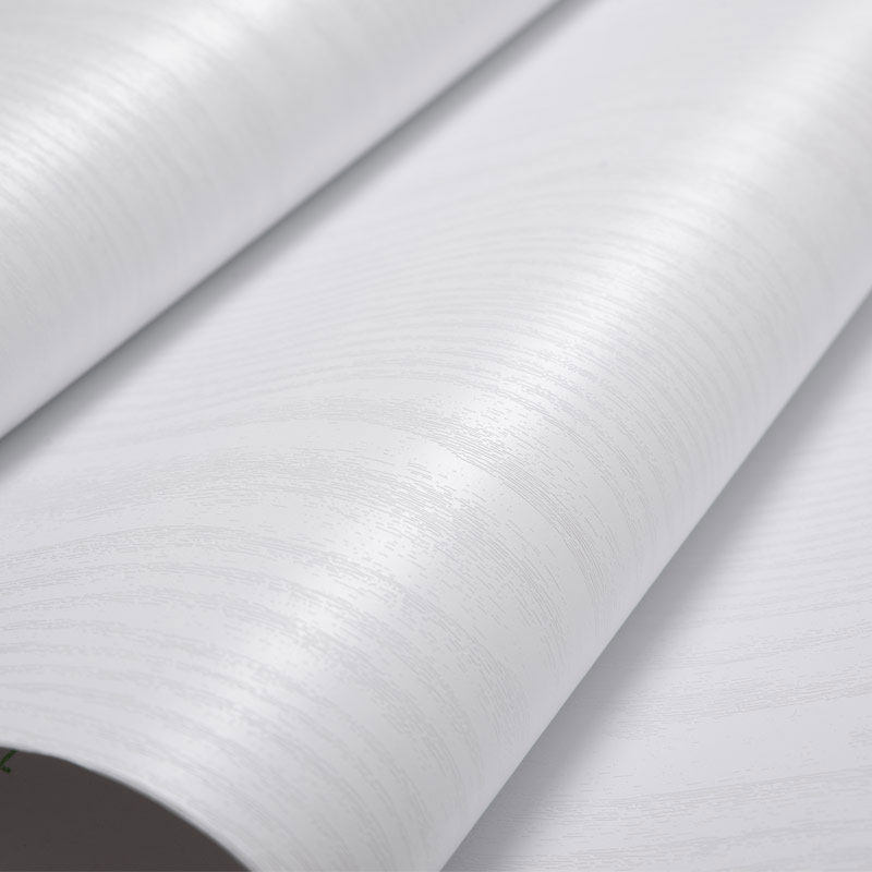 木纹门纯白色粘衣柜贴橱柜加厚防水装饰墙纸贴家具翻新贴纸桌面自