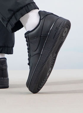 耐克男鞋新款Air Force 1 AF1低帮黑色休闲运动鞋板鞋 CW2288