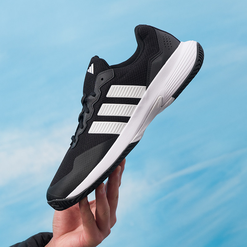 阿迪达斯男鞋网球鞋休闲健身训练运动鞋轻便跑鞋黑色百搭