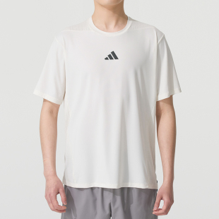 冰风TEE健身短袖 阿迪达斯 新款 情侣T恤男女2025夏季 快干 adidas