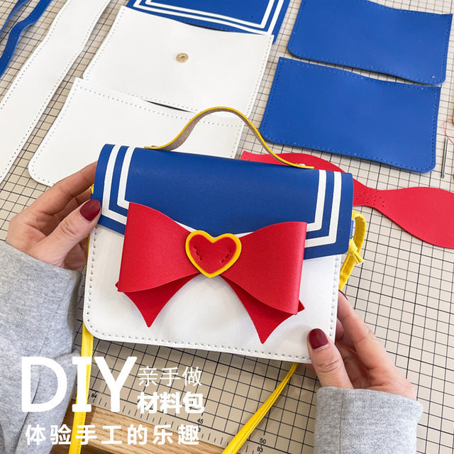 手工diy创意编织包包可爱少女手提斜挎包女日系背包自制作材料包