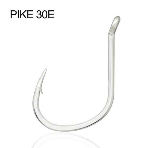 PIKE管付高碳钢慢摇鱼钩镀锡防锈散装鱼钩