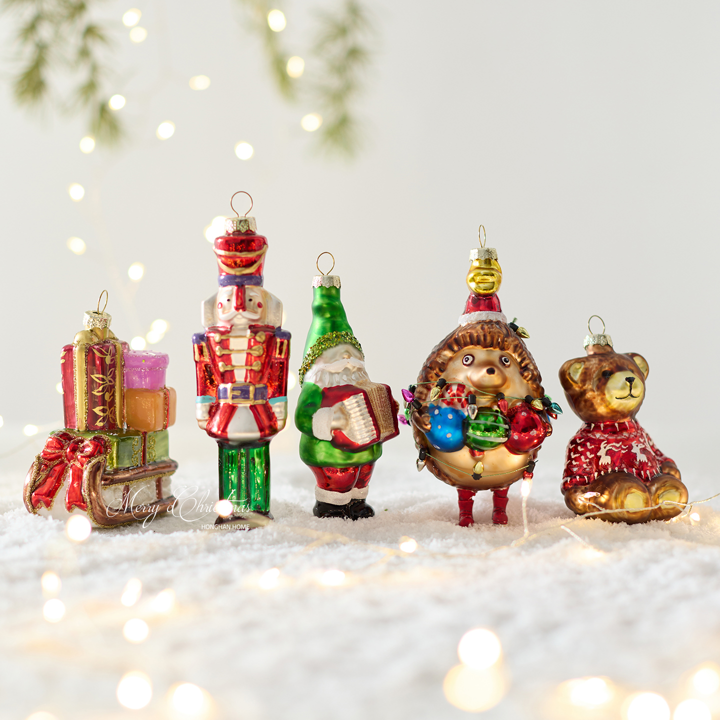 泓瀚彩色手绘玻璃异形挂件挂饰