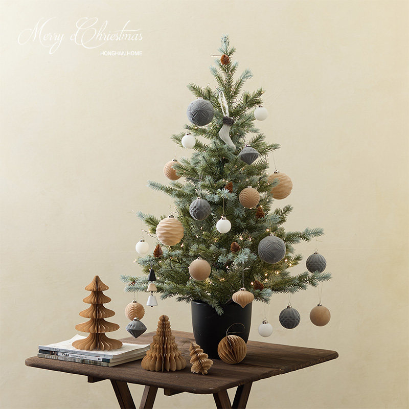 桌面全pe发光灰卡色套餐树