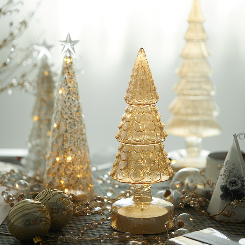 玻璃圣诞树发光桌面场景布置道具酒店商场橱窗装饰圣诞节礼物礼品,节庆用品/礼品,圣诞树,淘宝优惠券,粉丝福利购,淘宝优惠卷
