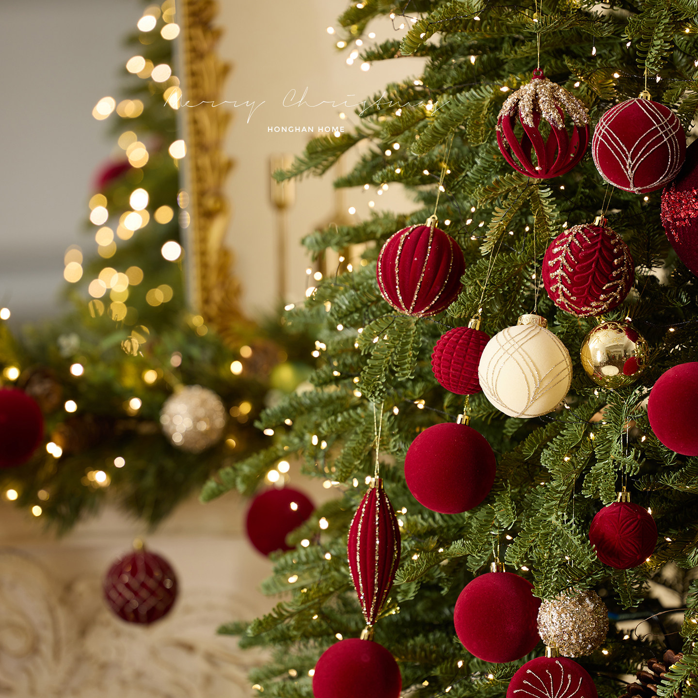 暗红色植绒球酒红色圣诞球6/8cm异形高档彩绘球圣诞树挂件吊饰球,节庆用品/礼品,圣诞装饰品,淘宝优惠券,粉丝福利购,淘宝优惠卷