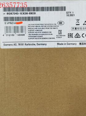 6GK7 343-1EX30-0XE0 西门子N M原标(议价)
