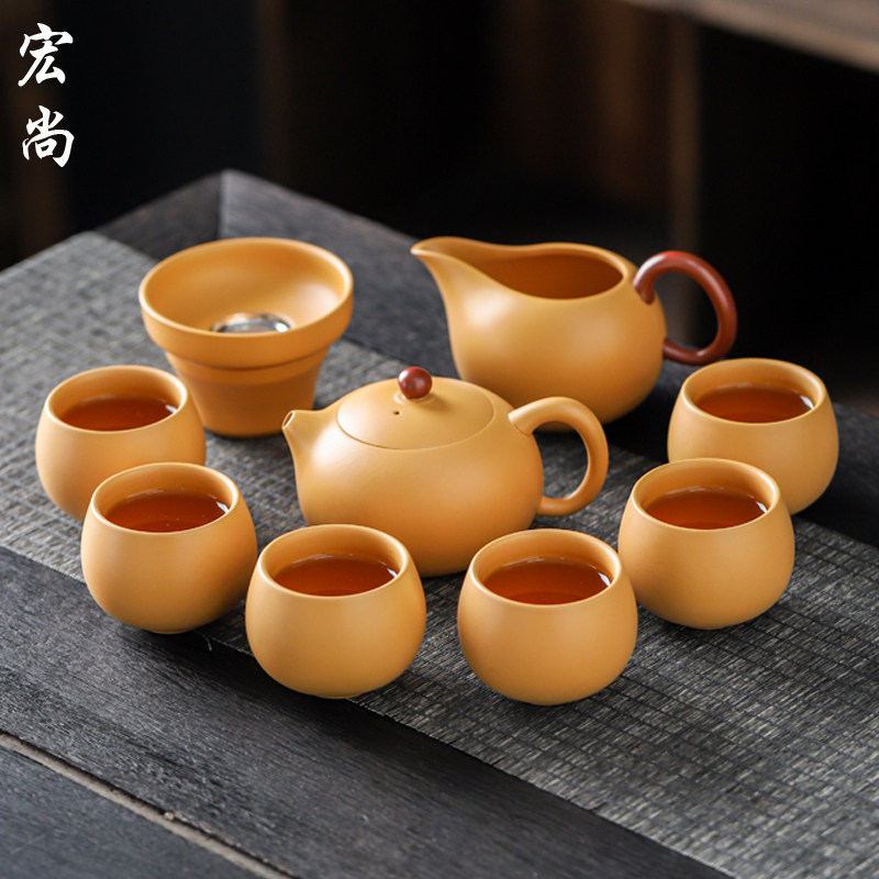 吴成志段泥紫砂整套功夫茶具家用凤鸣高档礼盒装送礼西施茶漏公道