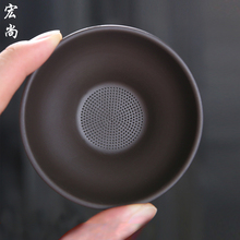宜兴紫砂茶漏茶茶滤茶滤网配件陶瓷过滤高档公道杯一体内胆茶隔托