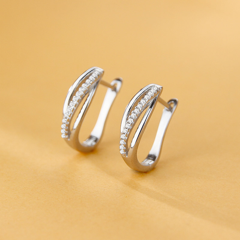 足银耳环女高级感设计耳扣睡觉不用摘养耳洞气质时尚耳饰新潮,饰品/流行首饰/时尚饰品新,耳环,淘宝优惠券,粉丝福利购,淘宝优惠卷