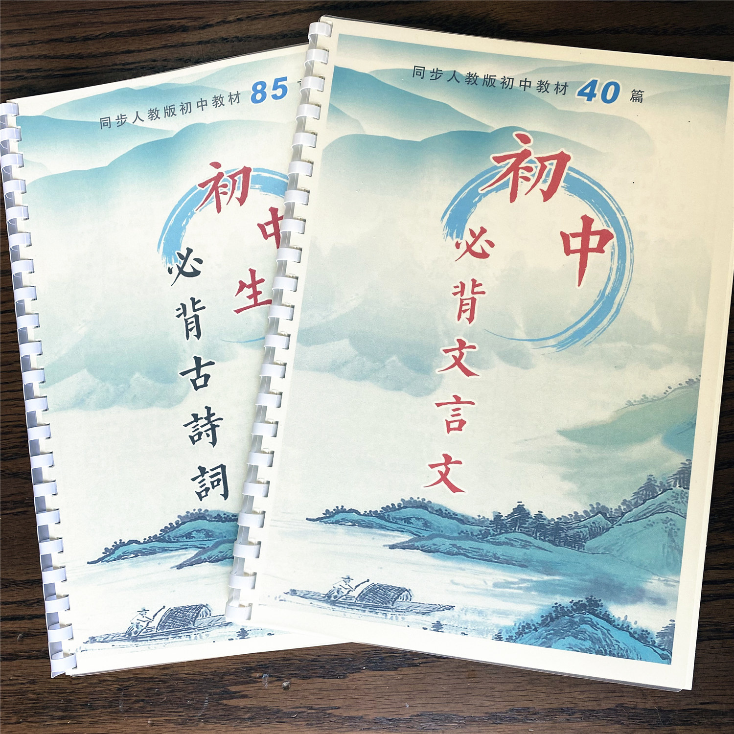 小学初中必背大字古诗文言文卡片