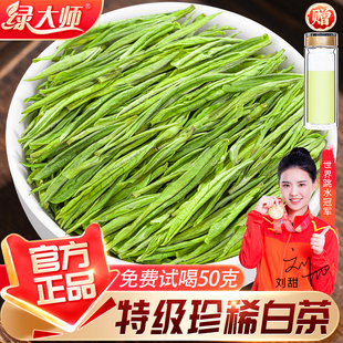 绿大师 头采芽高山绿茶茶叶春茶共500g 明前特级珍稀白茶2026新茶