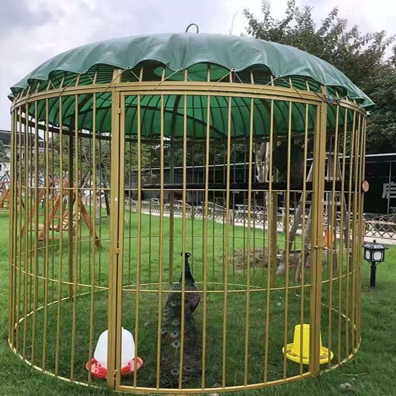 铁艺特大号加网鸟笼鹦鹉户外鸟笼大型超大巨型鸟笼装饰孔雀养鸟笼