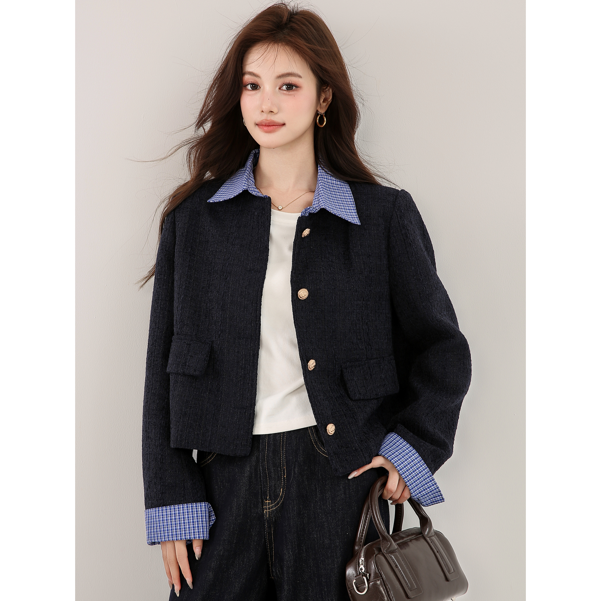 西装外套女小个子小香风职业装